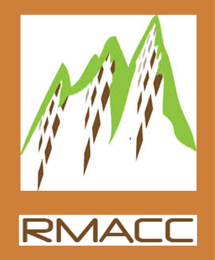 Mountains with the words RMACC